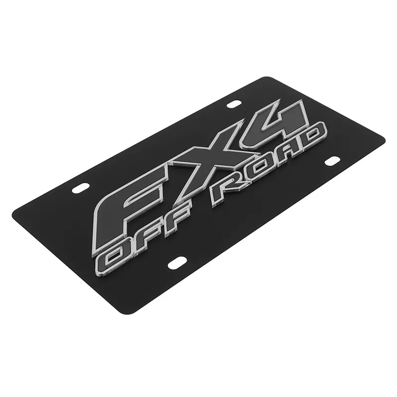 Ford Fx4 Off Road Logo License Plate (Carbon Black) 2