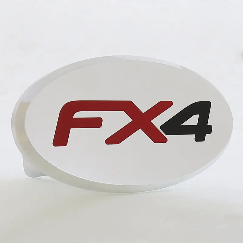 Ford Fx4 Oval Hitch Cover (Chrome) 1
