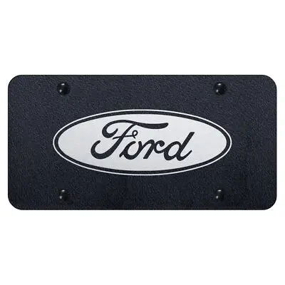 Ford Laser Etched Logo License Plate (Rugged Black) 1