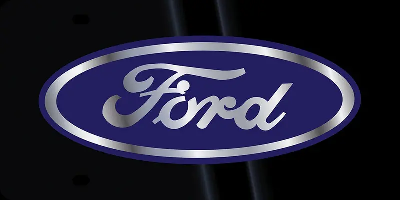 Ford Logo License Plate (Black) 1