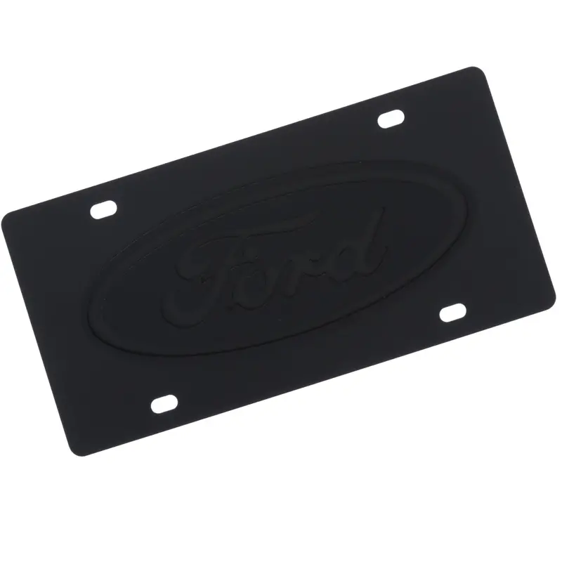 Ford Logo License Plate (Carbon Black) 1
