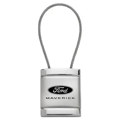 Ford Maverick Logo Cable Key Chain (Silver) 1