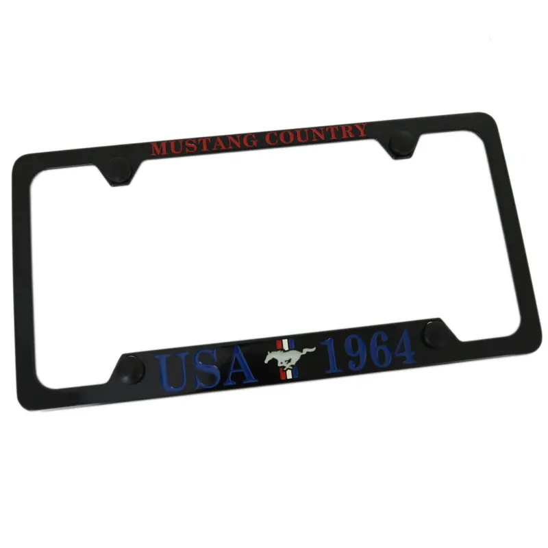 Ford Mustang 1964 License Plate Frame (Black) 1