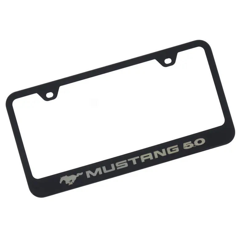 Ford Mustang 5.0 License Plate Frame (Black) 1