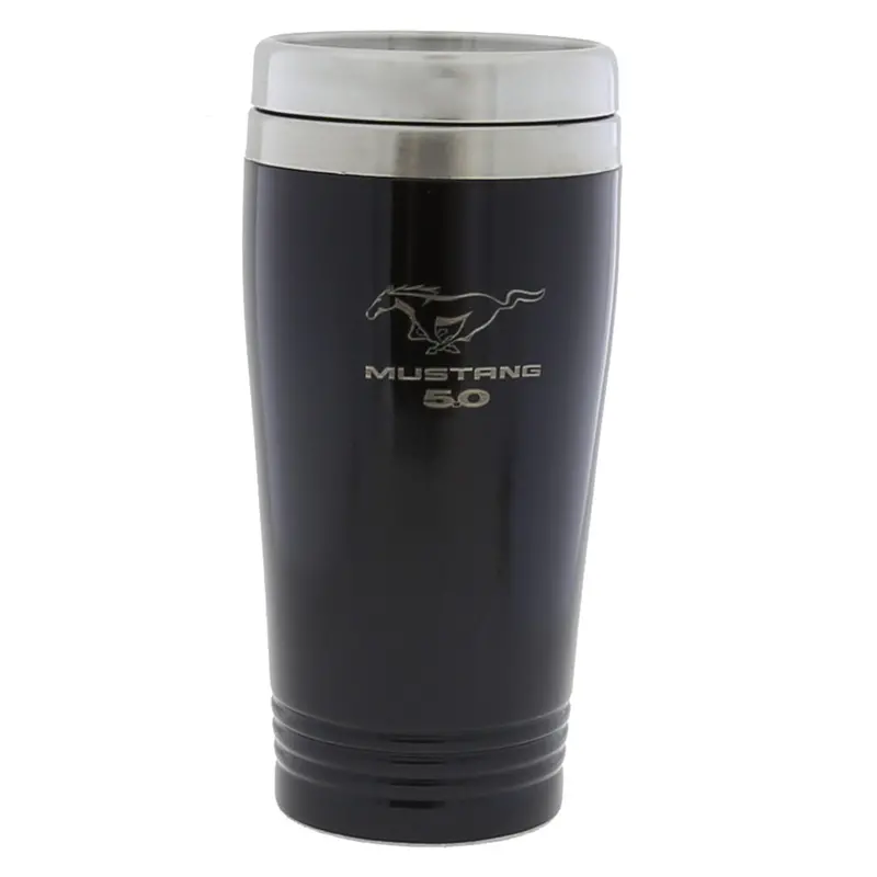 Ford Mustang 5.0 Stainless Steel Travel Mug 1