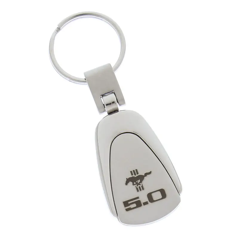 Ford Mustang 5.0 Tear Drop Key Chain (Chrome) 1