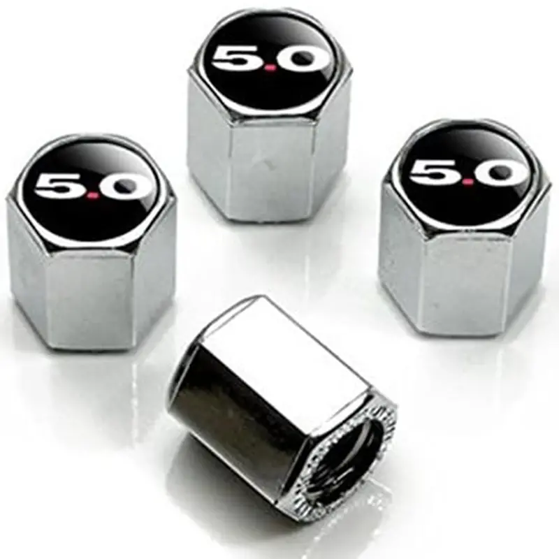 Ford Mustang 5.0 Tire Valve Caps (Black) 2