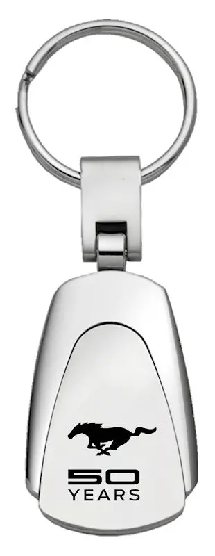 Ford Mustang 50 Years Tear Drop Key Ring 2