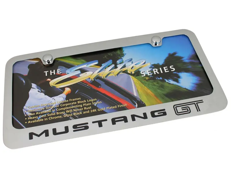 Ford Mustang Gt License Plate Frame (Chrome) 1