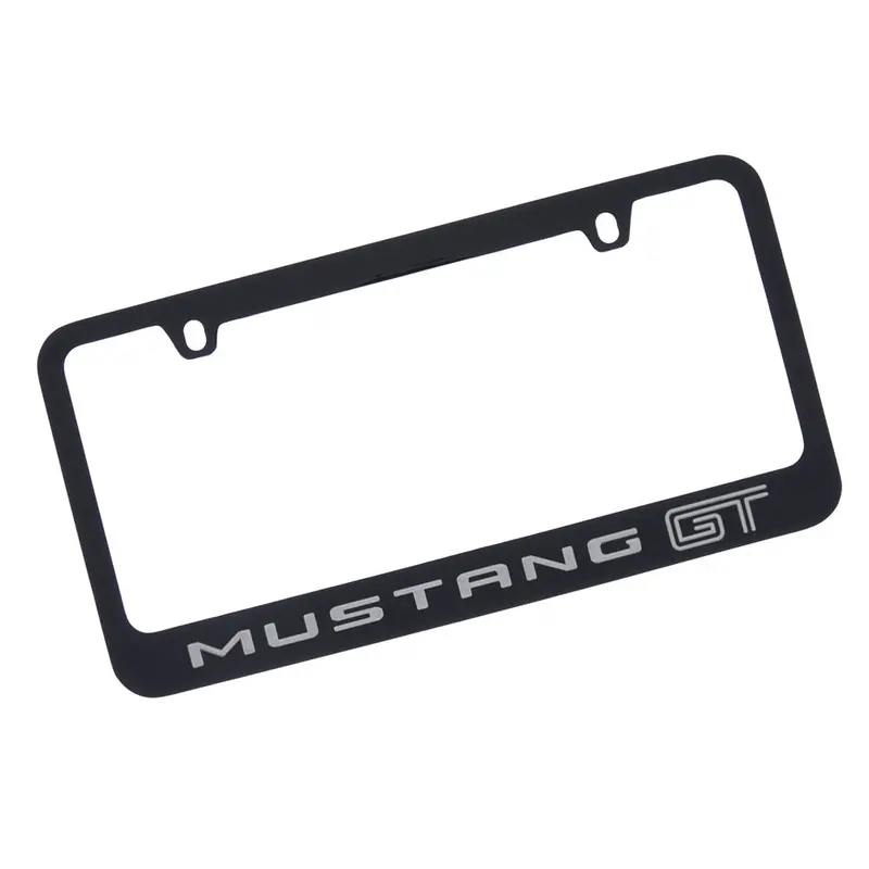 Ford Mustang Gt  Logo License Plate Frame (Black) 1