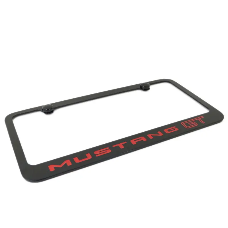 Ford Mustang Gt Red Name License Plate Frame (Black) 2