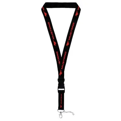 Ford Mustang Lanyard (Red On Black) 1