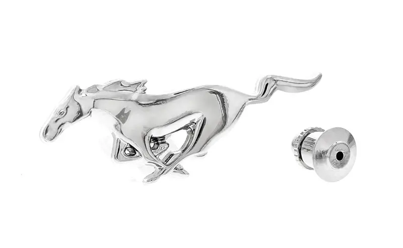 Ford Mustang Logo Lapel Pin (Chrome) 1