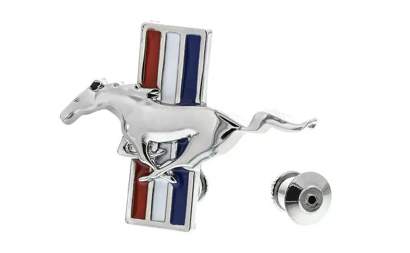 Ford Mustang Logo Lapel Pin (Chrome) 1