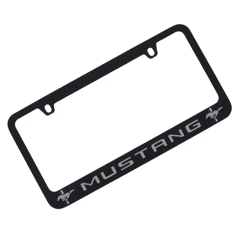 Ford Mustang Logo License Plate Frame (Black) 1