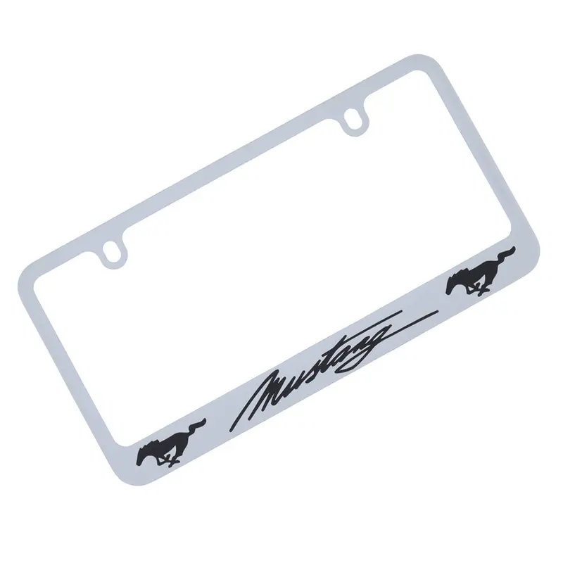 Ford Mustang Logo License Plate Frame (Chrome) 1
