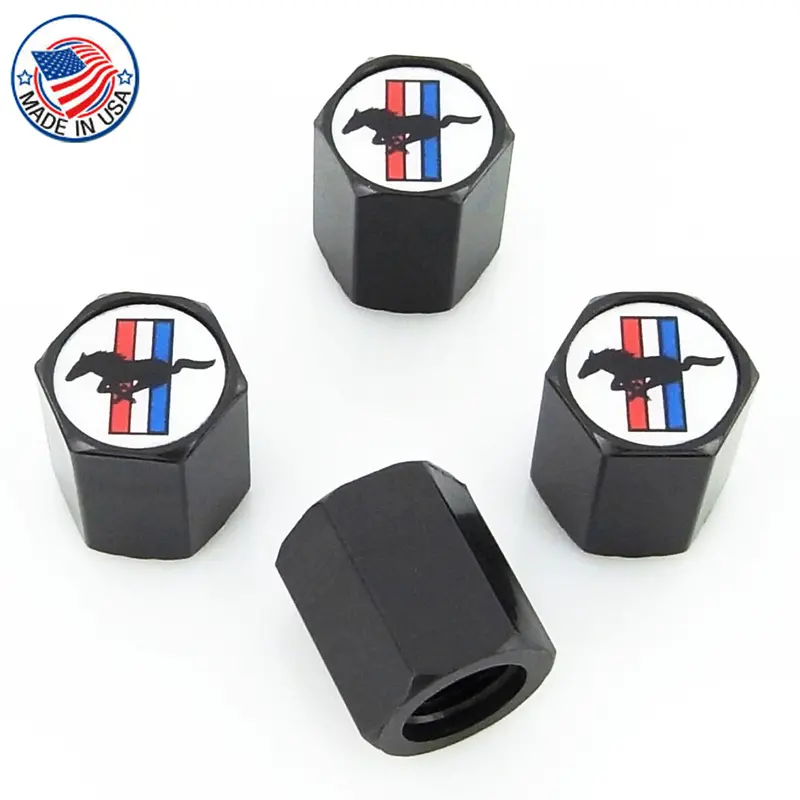 Ford Mustang Logo Tire Stem Valve Caps 1