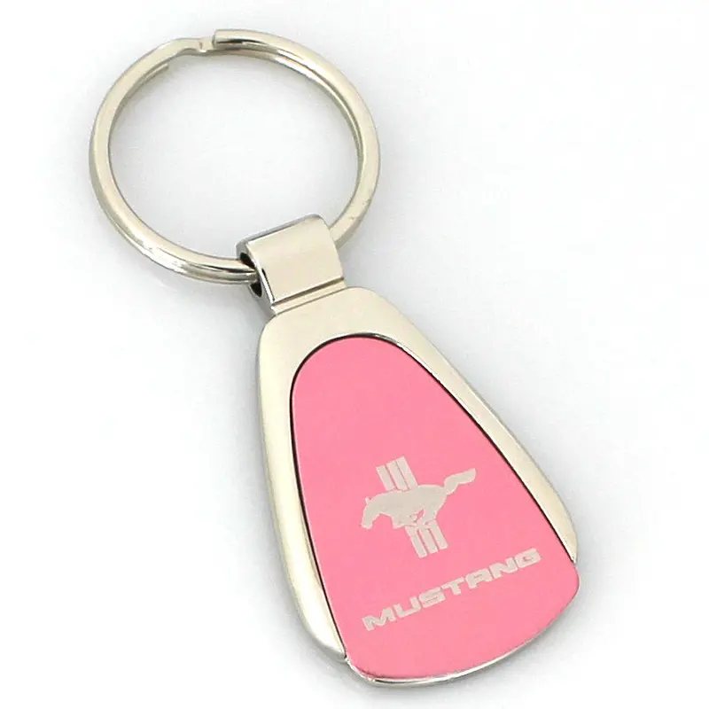 Ford Mustang Tri-Bar Tear Drop Key Ring 1