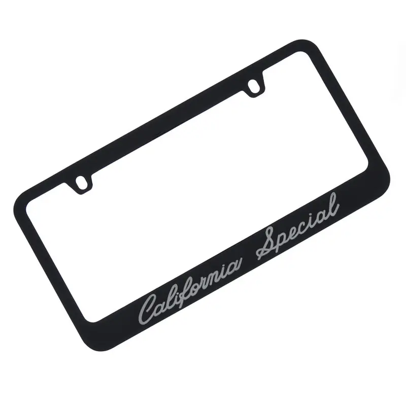 Ford Mustnag Script License Plate Frame (Black) 1