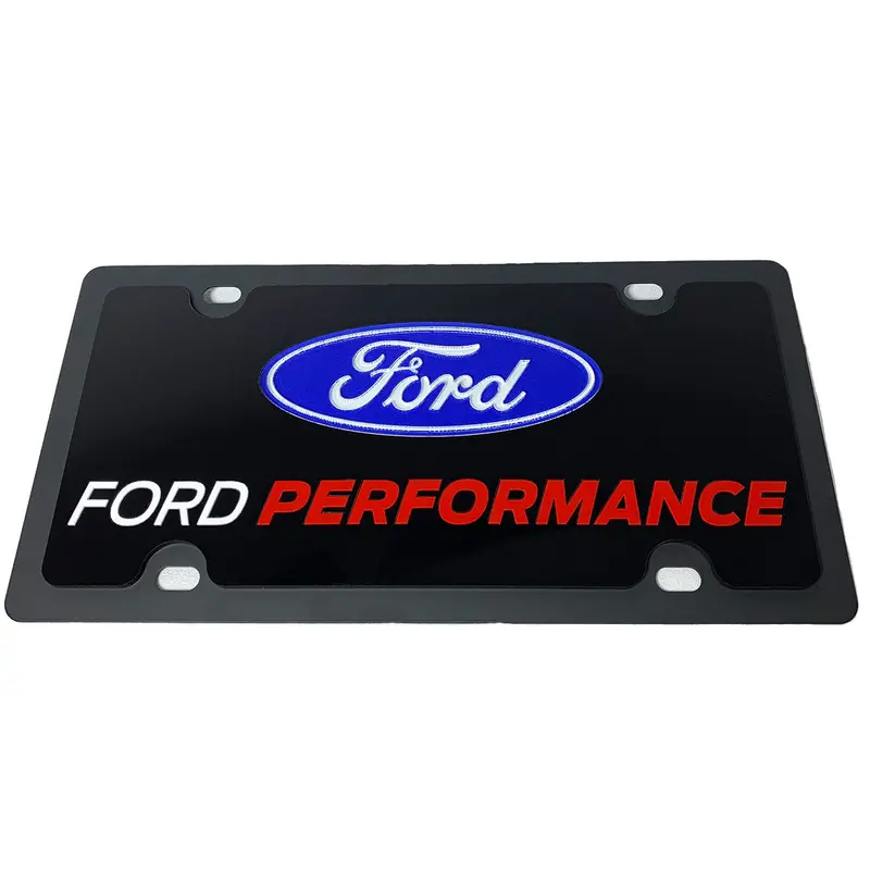 Ford Performance Dual Logo License Plate (Black) 1