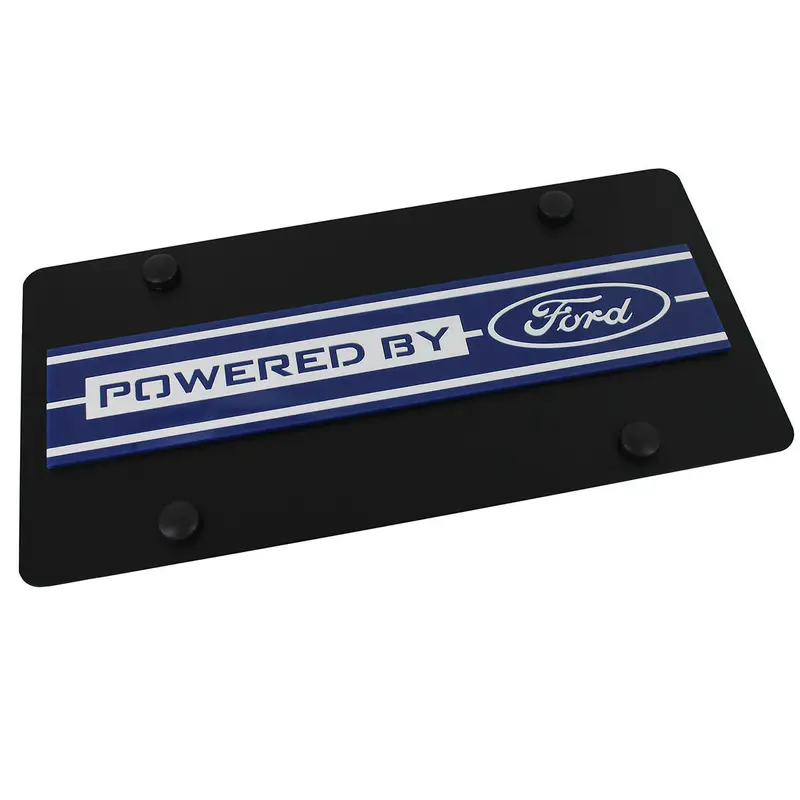 Ford Powered By Ford License Plate (Black) 1