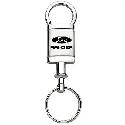 Ford Ranger Satin Chrome Valet Key Chain (Silver) 1