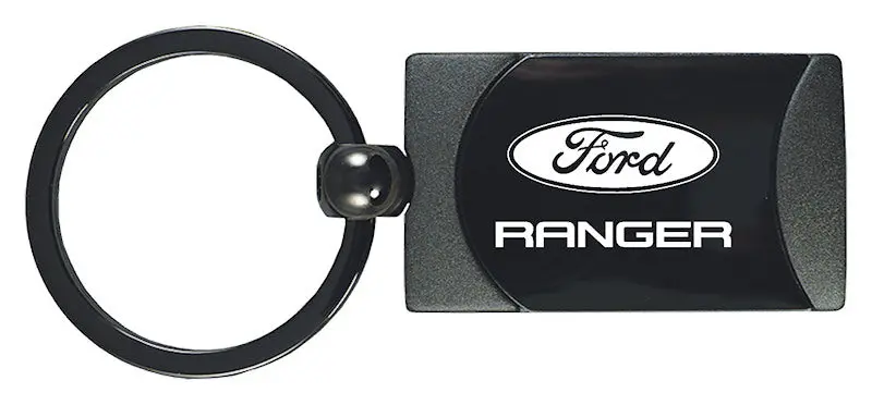 Ford Ranger Two-Tone Rectangular Key Fob (Gun Metal) 1