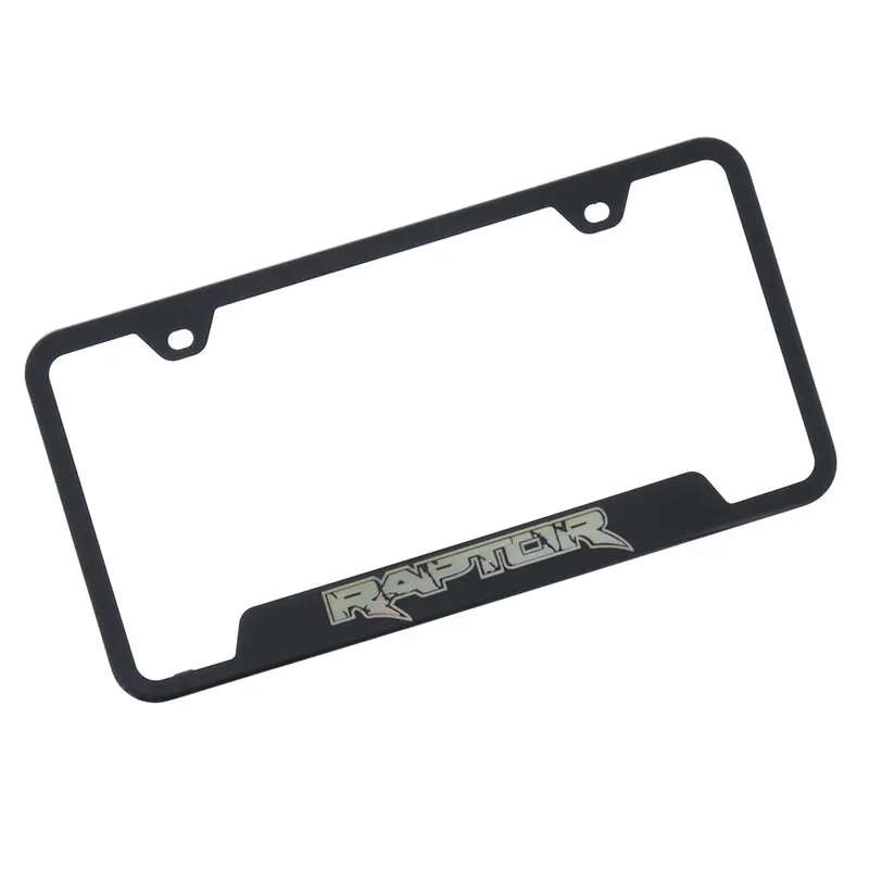 Ford Raptor Logo License Plate Frame (Black) 1