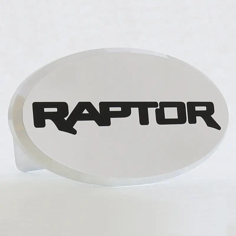 Ford Raptor Oval Hitch Cover (Chrome) 1