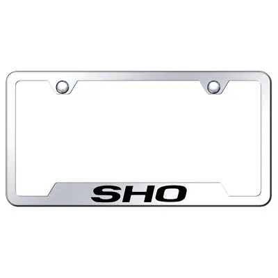 Ford Sho Laser Etched Logo Cut-Out License Plate Frame (Chrome) 1