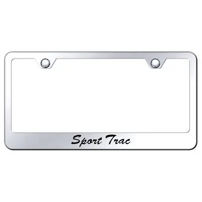 Ford Sport Trac Laser Etched Script Stainless Steel License Plate Frame (Chrome) 1
