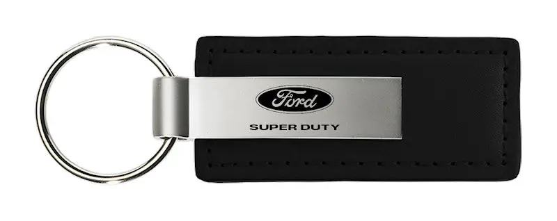 Ford Super Duty Leather Keychain (Black) 1