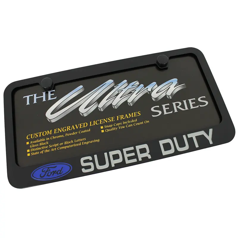 Ford Super Duty License Plate Frame (Black) 1