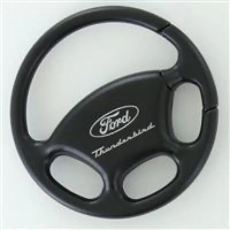Ford Thunderbird Steering Wheel Key Ring (Black) 1