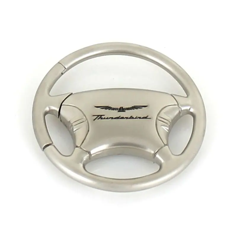 Ford Thunderbird Steering Wheel Keychain (Chrome) 1