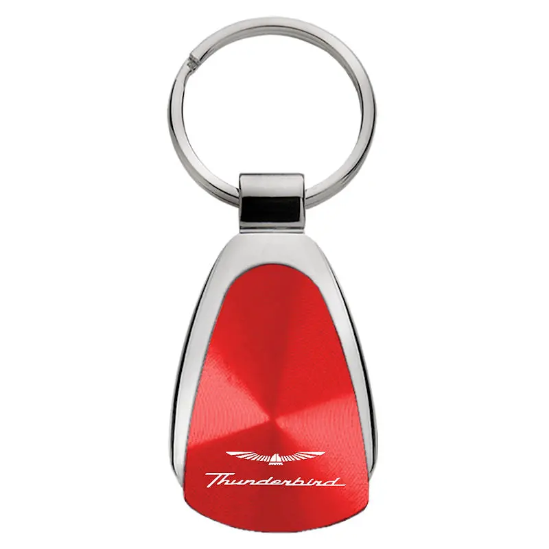 Ford Thunderbird Tear Drop Key Ring (Red) 1