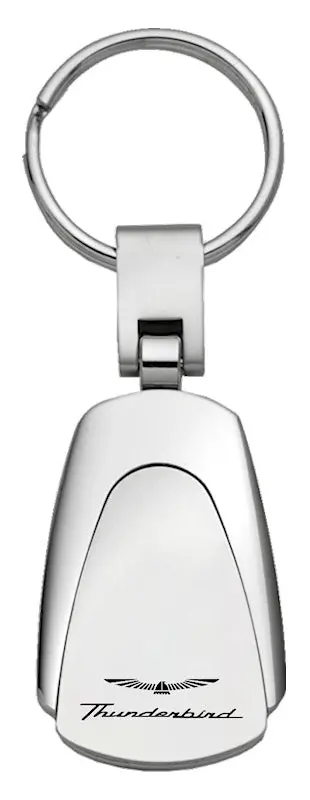 Ford Thunderbird Tear Drop Keychain (Chrome) 1