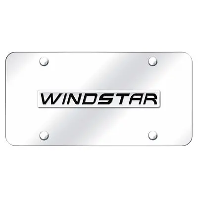 Ford Windstar Name License Plate (Chrome On Mirrored) 1
