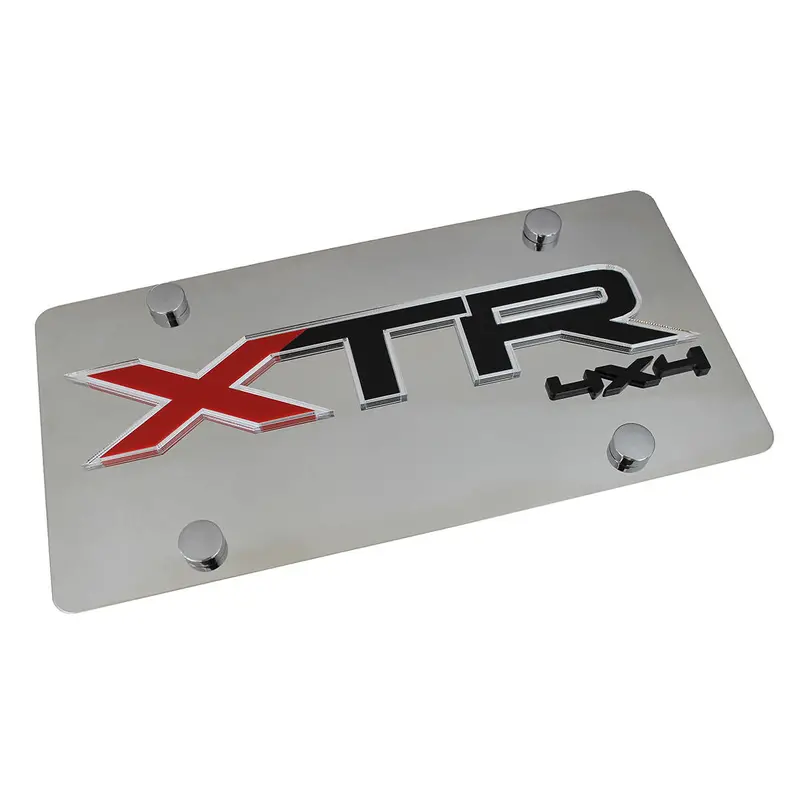 Ford Xtr 4X4 Logo License Plate (Chrome) 1