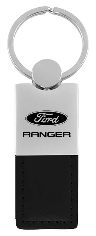 Fordr Ranger Leather Key Ring (Chrome) 1
