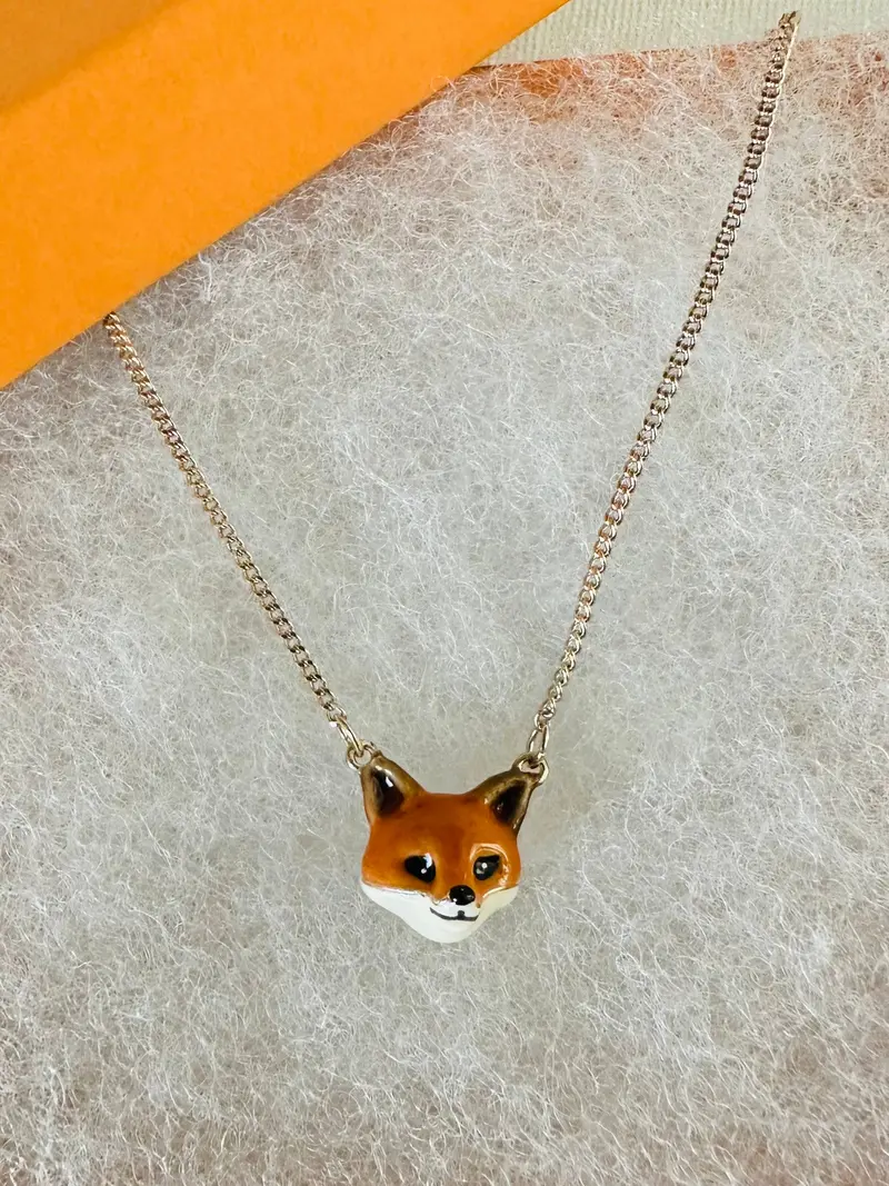 Fox Ceramic Necklace 1