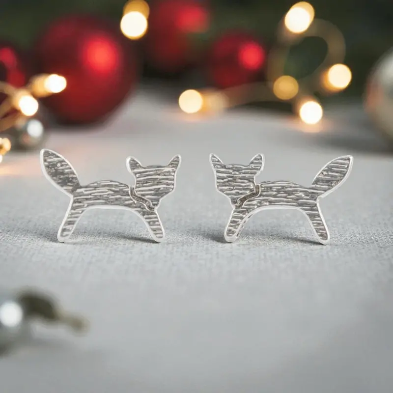 Foxy Studs Silver 1