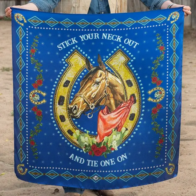Fringe Scarves Royal Blue Hold Your Horses Scarf 1