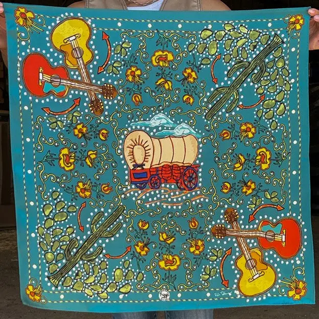 Fringe Scarves Turquoise Porter Scarf 1