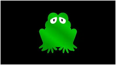 Frog Lazer-Tag Acrylic License Plate (Black) 1