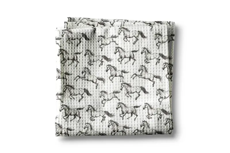 Galloping Horses Tack / Kitchen Towel 1