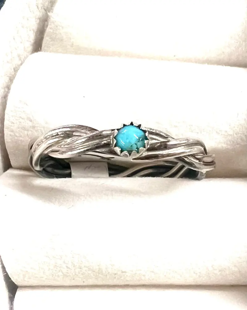 Genuine Turquoise & Silver Ring 1