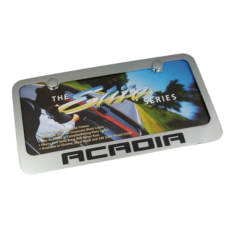 Gmc Acadia License Plate Frame (Chrome) 1