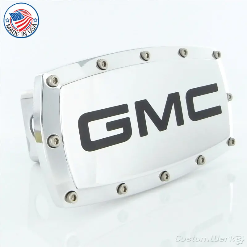Gmc Billet With Allen Bolts Tow Hitch Cover (Chrome) 1