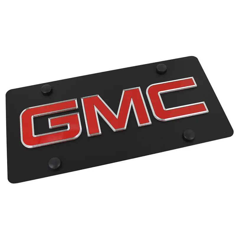 Gmc Carbon License Plate (Black) (Black) 1